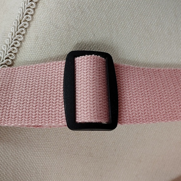 SPORT Pink Polka Dot Crossbody Bum Bag Multiple Zip Pockets - Picture 5 of 10